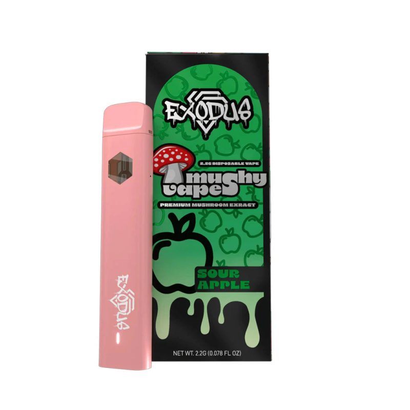 Exodus Mushy Vapes 2 2g Disposable sour apple jpg