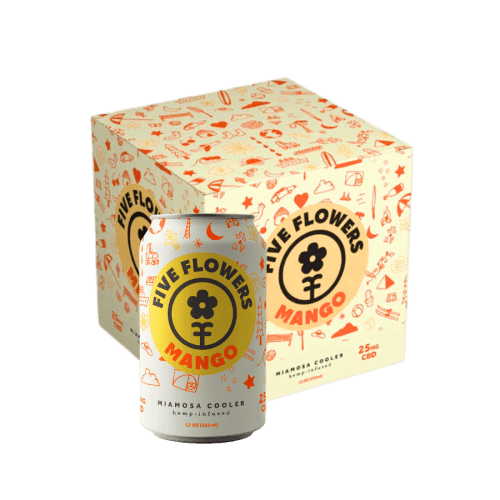 Five Flowers CBD Seltzer 25 mg Miamosa Chiller - Coastal Hemp Co