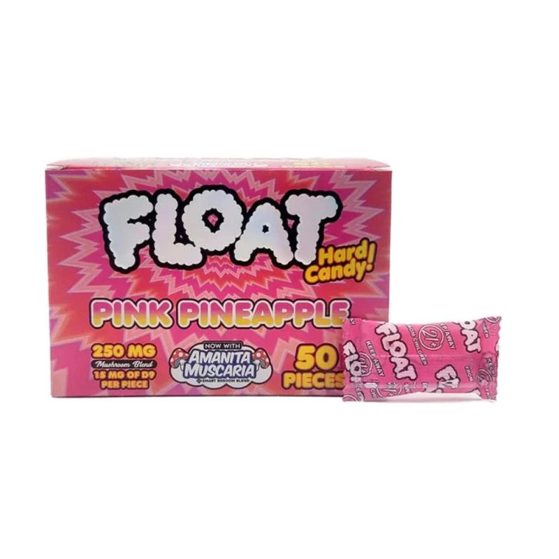 float mushroom blend hard candy pink pineapple