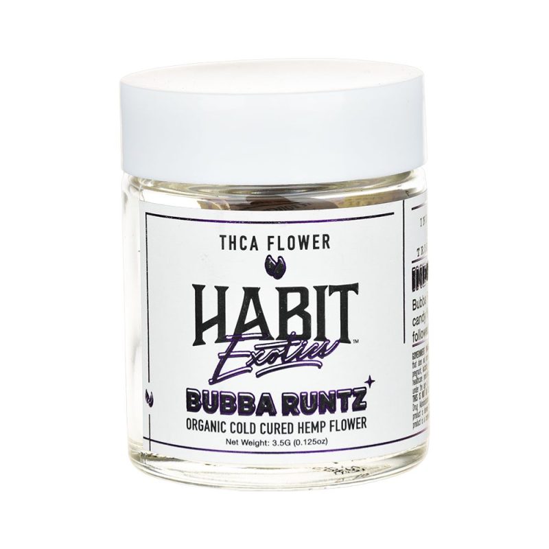 habit exotics organic thca hemp flower White Runtz 1