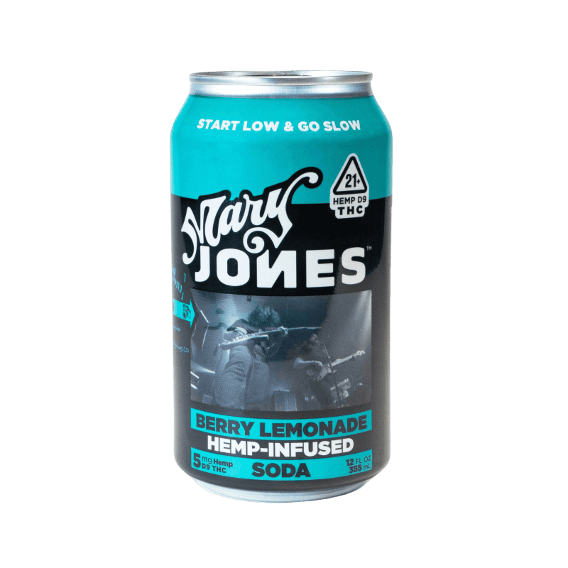 Mary Jones’ Berry Lemonade THC Infused Soda - Coastal Hemp Co