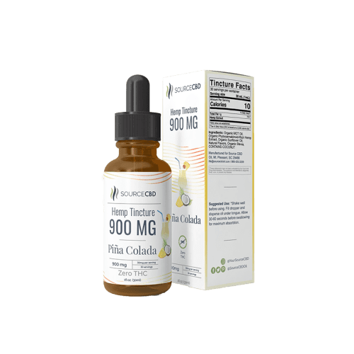 Pina Colada CBD Tincture (Full Spectrum) - Coastal Hemp Co - Coastal Hemp Co