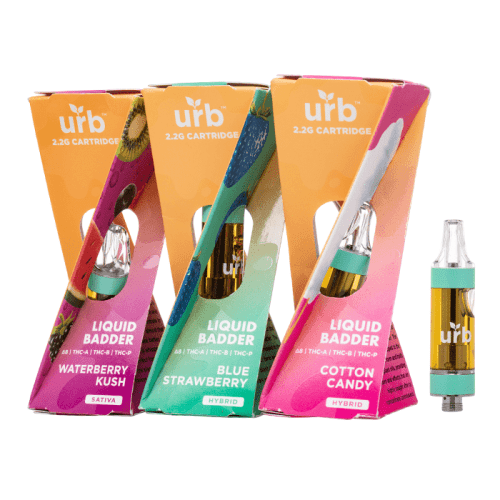 urb liquid badder cartridges 2g coastal hemp co 1