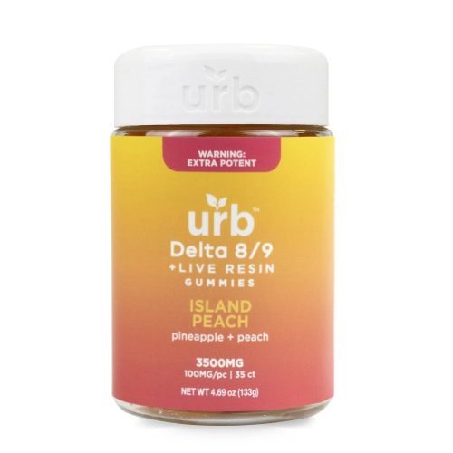 urb d9 d8 gummies 3500mg islandpeach webp